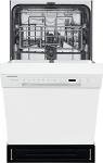 Compact Frigidaire Front Control Dishwasher in White