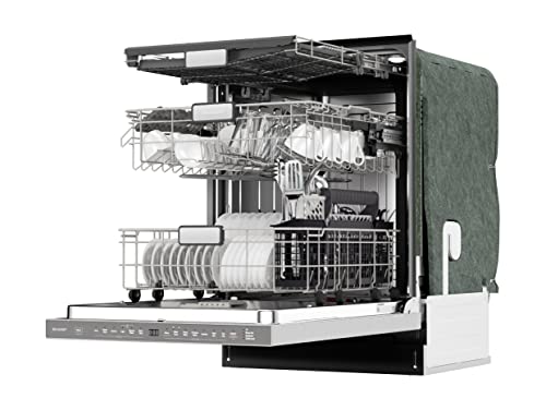 SHARP Smart Dishwasher Works with Alexa - LED Lights