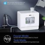 AIRMSEN Portable Countertop Dishwasher with 5 Settings