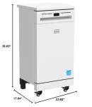 BLACK+DECKER 18" Portable White Dishwasher