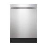 SHARP SDW6757ES Slide-In Dishwasher, Stainless Steel Finish, 24" Wide, Soil Sensors, Premium White LED Interior Lighting, Smooth Glide Rails, Heated Dry Option, Responsive Wash Cycles, Power Wash Zone