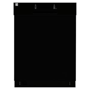 Kenmore 24" Built-in Stainless Steel Tub Dishwasher SmartWash, UltraWash, SmartDry Plus, MoreSpace Adjustable Rack and Leak Detect, Energy Star Certified, Black