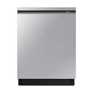 SAMSUNG Smart 44dBA Dishwasher w/ StormWash+, AutoRelease Door, Quiet Operation, 3 Dish Racks, Pre Blast Cycle, Energy Star Certified, DW80B6060US/AA, Fingerprint Resistant Stainless Steel