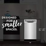 FRIGIDAIRE 18 in. ADA Compact Front Control Dishwasher in Stainless Steel with Dual Spray Arms, 52 dBA, includes room-of-choice delivery