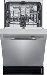 FRIGIDAIRE 18 in. ADA Compact Front Control Dishwasher in Stainless Steel with Dual Spray Arms, 52 dBA, includes room-of-choice delivery