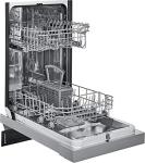 FRIGIDAIRE 18 in. ADA Compact Front Control Dishwasher in Stainless Steel with Dual Spray Arms, 52 dBA, includes room-of-choice delivery