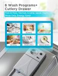 BLACK+DECKER 24" Designer Series Built-In Dishwasher, 14-Place Setting Capacity with Stainless Steel Tub, Dish Washer with 6 Wash Programs, Low Noise, ENERGY STAR Certified, BDW500MHS