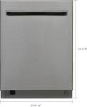 Kenmore 24" Built-in Stainless Steel Tub Dishwasher EasyFlex 3rd, SmartWash, UltraWash Plus, TurboDry, Adjustable Rack, Energy Star Certified, Fingerprint Resistant