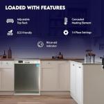 Equator 24 in Dishwasher 14 pl SANI 150F Water 3.4g Quiet 51 dB 120V E-Star (Stainless)