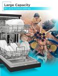 BLACK+DECKER 18-Inch Portable Dishwasher, 8 Settings