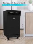 BLACK+DECKER 18-Inch Portable Dishwasher, 8 Settings