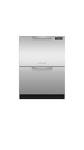 Fisher and Paykel Double DishDrawer Dishwasher, 14 Place Settings (EZKleen Stainless Steel)