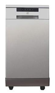 SPT SD-9263SSB 18″ Wide Portable Stainless Steel Dishwasher with ENERGY STAR, 6 Wash Programs, 8 Place Settings and Stainless Steel Tub