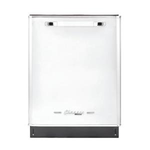 Unique Appliances UGP-24CR DW W Classic Retro Built Extremely Quiet Dishwasher Machine for Home Use, 6 Wash Cycles, 14 Place Settings, 120 V, 24", Marshmallow White
