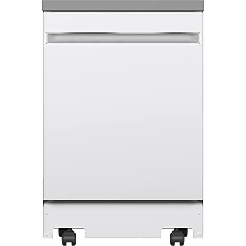 GE Portable Tall Tub Dishwasher with Stainless Steel Interior