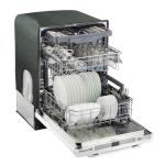 Unique Appliances UGP-24CR DW W Classic Retro Built Extremely Quiet Dishwasher Machine for Home Use, 6 Wash Cycles, 14 Place Settings, 120 V, 24", Marshmallow White