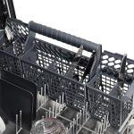 ZLINE Autograph Edition 24" 3rd Rack Top Touch Control Tall Tub Dishwasher in Stainless Steel with Gold Handle, 51dBa (DWMTZ-304-24-G)