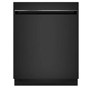 GE GDT225SGLBB 24" Dishwasher with Interior Stainless Steel ADA Compliant Top Control Energy Star Certified and Pocket Handle in Black