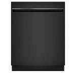 GE GDT225SGLBB 24" Dishwasher with Interior Stainless Steel ADA Compliant Top Control Energy Star Certified and Pocket Handle in Black