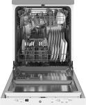 GE GPT225SGLWW 24" Energy Star Fully Integrated Portable Dishwasher with 12 Place Settings Autosense Cycle and Piranha Hard Food Disposer in White