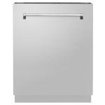 ZLINE 24" Tallac Series 3rd Rack Tall Tub Dishwasher in Stainless Steel, 51dBa (DWV-24) (304 Stainless Steel)
