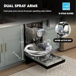 Equator 18 in Dishwasher 10 place+Wine Rack 3.4g QUIET 51 dB 110V E-Star ADA in Black