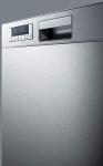 Summit DW2435SS 24"" Built-In Dishwasher with 12 Place Settings Energy Star Certified in Stainless Steel