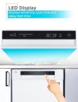 BLACK+DECKER 24" Built-In Dishwasher, 12-Place Setting Capacity with Stainless Steel Tub, Dish Washer with 5 Wash Programs and Smart Wash Cycle, ENERGY STAR Certified, BDW100MW, White