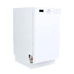 Avanti DWF18V0W 18-Inch Dishwasher Machine with Front Control LED Display, Fits 8 Place Settings with 3 Wash Options, 6 Automatic Cycles Includes Rinse Aid Dispenser with Low Noise Rating, 53dB, White
