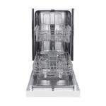 FORNO 18” POLO Dishwasher in White with 8 Place Settings - Kitchen Dishwasher with Front Push Control and 3 Module Basket - Energy Efficient Dishwasher with 6 Wash Program - 52 dBa