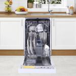 Avanti DWF18V0W 18-Inch Dishwasher Machine with Front Control LED Display, Fits 8 Place Settings with 3 Wash Options, 6 Automatic Cycles Includes Rinse Aid Dispenser with Low Noise Rating, 53dB, White