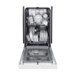 FORNO 18” POLO Dishwasher in White with 8 Place Settings - Kitchen Dishwasher with Front Push Control and 3 Module Basket - Energy Efficient Dishwasher with 6 Wash Program - 52 dBa
