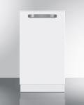 Summit DW184BADA 18" Wide Built-In Dishwasher, ADA Compliant, Energy Star Certified, Top Touch Panel, Removable Cutlery Basket (White)