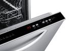 Summit Appliance DW242WADA 24" Wide ENERGY STAR Certified ADA Compliant Built-in Dishwasher with White Door, Top Control Panel, Pro Style Handle, Stainless Steel Interior, Made in Europe