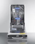 Summit DW184BADA 18" Wide Built-In Dishwasher, ADA Compliant, Energy Star Certified, Top Touch Panel, Removable Cutlery Basket (White)