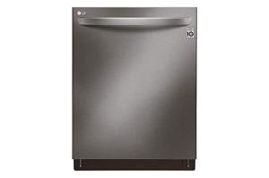 LG Top Control Smart Wi-Fi Enabled Dishwasher with QuadWash and TrueSteam - 24" - Built-in - 15 Place Settings - SenseClean Wash System - 3 Wash Arms - 42 dB - Smart Connect - Digital Inverter Motor -