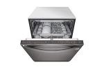 LG Top Control Smart Wi-Fi Enabled Dishwasher with QuadWash and TrueSteam - 24" - Built-in - 15 Place Settings - SenseClean Wash System - 3 Wash Arms - 42 dB - Smart Connect - Digital Inverter Motor -