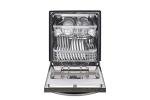 LG Top Control Smart Wi-Fi Enabled Dishwasher with QuadWash and TrueSteam - 24" - Built-in - 15 Place Settings - SenseClean Wash System - 3 Wash Arms - 42 dB - Smart Connect - Digital Inverter Motor -