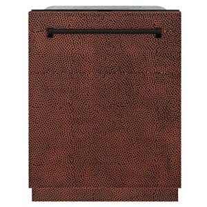 ZLINE 24" Monument Series 3rd Rack Top Touch Control Dishwasher in Hand Hammered Copper with Stainless Steel Tub (DWMT-HH-24)