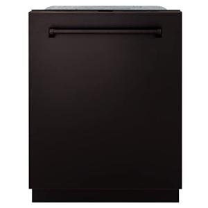 ZLINE 24" Monument Series 3rd Rack Top Touch Control Dishwasher in Oil Rubbed Bronze with Stainless Steel Tub (DWMT-ORB-24)