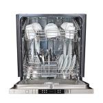 ZLINE 24 in. Top Control Dishwasher in Red Gloss 120-Volt with Stainless Steel Tub and Modern Style Handle