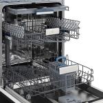 ZLINE Autograph Edition 18" Compact 3rd Rack Top Control Dishwasher in Black Stainless Steel with Gold Handle, 51dBa (DWVZ-BS-18-G)