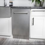 ZLINE 18" Tallac Series 3rd Rack Top Control Dishwasher in Custom Panel Ready with Stainless Steel Tub, 51dBa (DWV-18) (Pannel Ready)