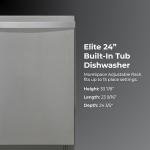 Kenmore Elite 24" SmartWash Stainless Steel Dishwasher