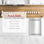 Honeywell 24-Inch Stainless Steel Dishwasher, 12 Settings