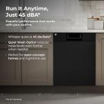 Kenmore SmartWash 24-Inch Built-In Dishwasher, Black