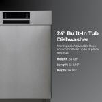 Kenmore 24" Adjustable Stainless Steel Bathtub Rack