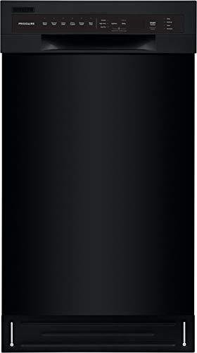 Frigidaire 18 in. ADA Compact Front Control Dishwasher in Black with Dual Spray Arms, 52 dBA, includes room-of-choice delivery