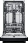 Frigidaire 18 in. ADA Compact Front Control Dishwasher in Black with Dual Spray Arms, 52 dBA, includes room-of-choice delivery