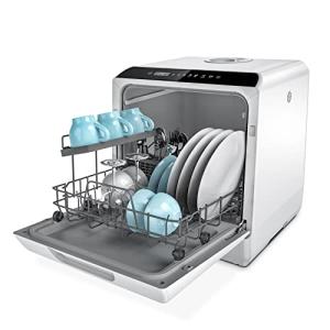 Hermitlux Portable Countertop Dishwasher with 5 Programs